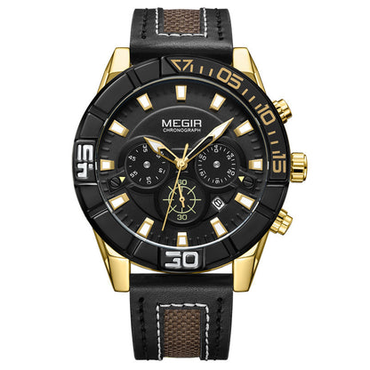 Luminous Calendar Large Dial Men's Quartz Watch