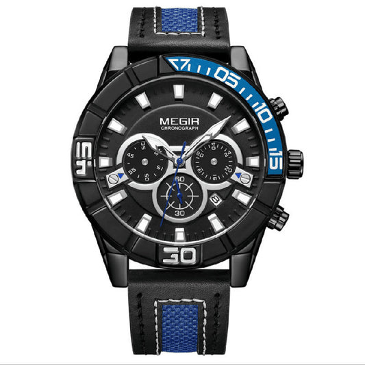 Luminous Calendar Large Dial Men's Quartz Watch
